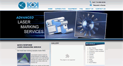 Desktop Screenshot of kandklasermarking.com